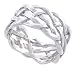 Gent's 7/16 (11 mm) Sterling Silver Celtic Knot Woven Band