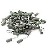 uxcell　研削ヘッド　マウントポイント　取り付け点　砥粒　アロイシャンク　円筒チップ　100個