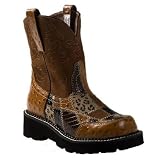 ARIAT Fatbaby Jumble Western Riding Cowboy Boots 7 True to size Brown Black Patchwork Womens by Ariat