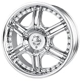 18x7.5 Veloche Vizzo (535) (Chrome) Wheels Rims 5x114.3 120 (535C-8704) by Veloche