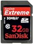SanDisk 32GB Extreme - SDHC Class 10 High Performance memory card 200x (SDSDX3-032G-P31, Retail Packaging) - NEW 30MB/s version