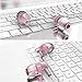 Headphones, Metal Earbuds Bass In Ear Earphones Stereo Cell Phone Headset with Microphone & Remote Control for Apple iPhone iPod iPad Samsung HTC LG Android Smartphones MP3 Plays (Pink)