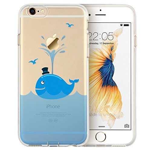 iPhone 6 Case, iPhone 6 Case Clear with Cartoon Pattern, ESR iPhone 6 / 6S Protective Case Soft Flexible TPU Back Cover Bumper Ultra Thin Case for 4.7 inches iPhone 6 iPhone 6s (Kings Whale)