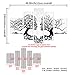 FLY SPRAY 5 Panels Artwork 100% Hand-Painted Oil Paintings Panels Stretched Framed White Trees Couple Kiss Love Modern Abstract Canvas Living Room Office Wall Art