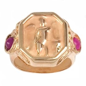 Tagliamonte - 14k Yellow Gold and Pink Tourmaline Ring, Size 7 by