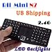 Rii Touch N7 Mini Wireless Full Qwerty Keyboard 2.4 Ghz Removable Battery Htpc Ipad with 90-degree flips touchpad DPI Adjustable Function for Pc Apple Xbox360 Ps3