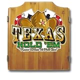 Texas Hold'em Dart Cabinet includes Darts and Board