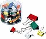 OfficemateOIC Binder Clips, Assorted Colors and Sizes, 30 Clips per Tub (31026)