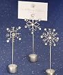 Wire Snowflake Design Placecard Holders / Set of 12