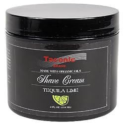 Taconic Shave TEQUILLA LIME Shaving Cream with Organic Oils - 4 oz