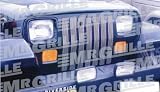 Fat Face (Wide Bar) Polished Finish Aluminum Billet Grille for the Jeep Wrangler YJ