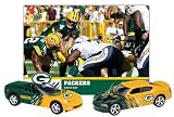 2008 NFL Dodge Charger & Chevrolet Corvette w/ Team Card Green Bay Packers