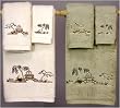 Fine Quality Anniversary Gift < 200 7pc. Chinios Trousseau Luxury Cotton Towel Bath Set IVR / GIN