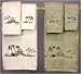Fine Quality Anniversary Gift < 200 7pc. Chinios Trousseau Luxury Cotton Towel Bath Set IVR / GIN