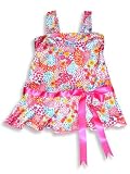 Rubbies - Toddler Girls Sundress, Fuschia, Turquoise, Multi