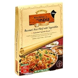 Kitchens Of India Biryanis Hyderabadi Biryani, Basmati Rice Pilaf with Vegetables, 8.8-Ounce Boxes (Pack of 6 )