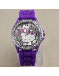 New Hello kitty girl women watches Lovely cartoon Watch WKT&666574Z