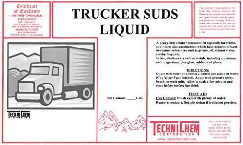 Technichem Corporation TRUCKER SUDS LIQUID Vehicle Detergent (1-6 Gallon Pail)