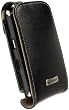 Krusell Orbit Flex Multidapt Leather Case with Ratchet Swivel Clip for BlackBerry Storm 9500, 9530 (Black)