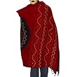 Evening Wrap Tie Dye Print Wool Shawl 80 x 35 inches
