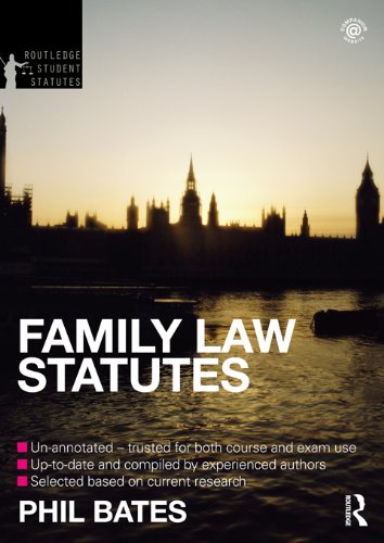 Family Law Statutes 2012-2013 (Routledge Student Statutes)
