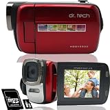 HDDV5520(with Micro SD 8GB) Red 5MP 2.4-inch LCD Digital Camcorder/Camera