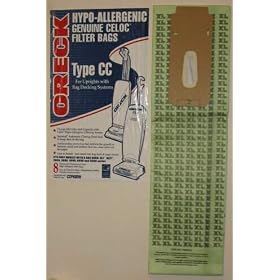 Oreck Genuine Hypo-Allergenic Celoc Filter Bags Huge Package of 8 These Are Original Oreck Bags, Not Generic Like the Others