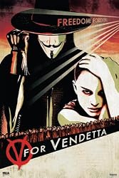 V for Vendetta Movie (V and Natalie Portman) Poster Print - 24" X 36"