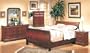 5PC Cherry Finish Hardwood Eastern King Size Sleigh Bed Complete Bedroom Set