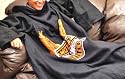 Harley-Davidson® Comfy Snug Throw Blanket with Sleeves. Stay Snuggly and Warm. Harley Bar & Shield®. One size fits all. 1HDM03500