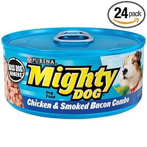 Mighty Dog Classic Chicken and Smoked Bacon Combo, 5.5-Ounce Cans (Pack of 24) by Mighty Dog
