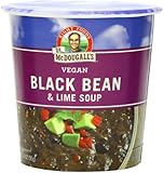 Dr. McDougall's Right Foods Vegan Black Bean & Lime Soup, 3.4-Ounce Cups (Pack of 6)
