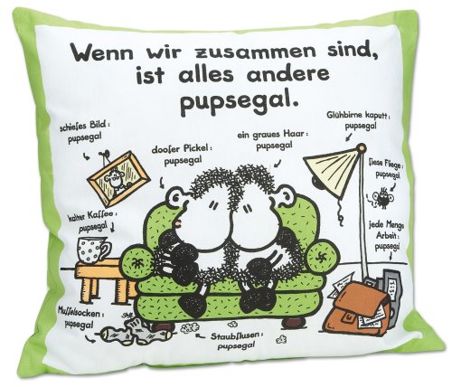 Childrens Toyshop  Spielwaren : Sheepworld 40558 Kissen - Wenn wir zusammen sind, ist alles andere pupsegal