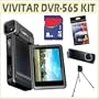 Vivitar DVR-565HD 5MP HD Digital Camcorder + Accessory Kit