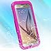 Galaxy S6 Waterproof Case, iThroughTM 20ft Waterproof, Dust Proof, Snow Proof, Shock Proof Case with Silicone Membrane Touched Screen Protector, Protective Carrying Cover Case for Galaxy S6 (M)