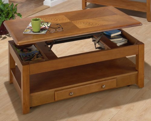 Jofran 480 Series Wood Lift-Top Cocktail / Coffee Table in Oak