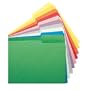 Smead File Folder 2/5 Cut Right Position Reinforced Tab Guide Height, Letter Size, Blue, 100 Per Box (12086)