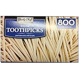 Bakers & Chefs Round Toothpicks, 4 per 800 Count