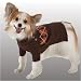 X-SMALL CHOCOLATE ARGYLE SWEATER