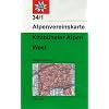 DAV Alpenvereinskarte 34/1 Kitzb�heler Alpen West 1 : 50 000 Wegmarkierungen: Topographische Karte