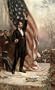Abraham Lincoln and the Flag - Portrait Created ca. 1909 - Photographic Print from the Library of Congress Collection