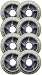 BARBED WIRE 80mm 79a Rollerblade INLINE Wheels 8-Pack