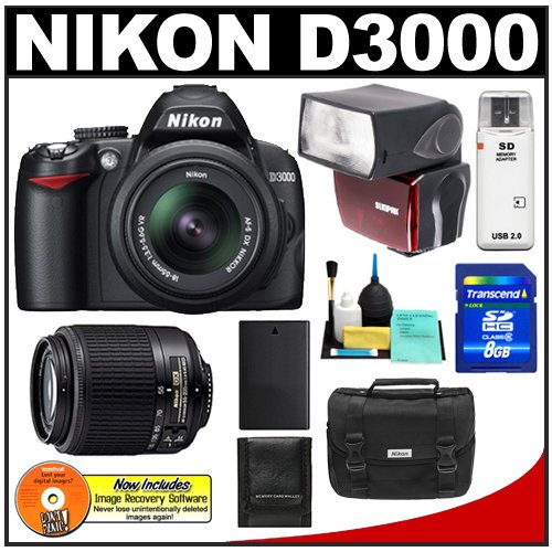Nikon D3000 10MP Digital SLR Camera  18-55mm 