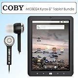 Coby MID8024 8 Inch Kyros 4G Android Touchscreen Internet Tablet Bundle