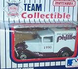Philadelphia Phillies 1990 MLB Diecast Ford Model A Truck 1/64 Scale Baseball Team Collectible Matchbox White Rose