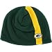Green Bay Packers Colorblock Fleece Beanie Hat