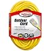 Coleman Cable 02588 12/3 Vinyl Outdoor Extension Cord with Lighted End, 50-Foot