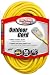 Coleman Cable 02588 12/3 Vinyl Outdoor Extension Cord with Lighted End, 50-Foot