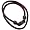 Phiten 30X Titanium Necklace ( sz. 22, Black/Red )