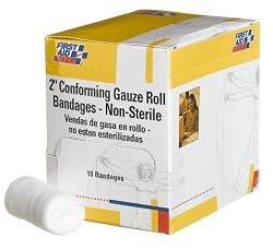 First Aid Only 2" Non-sterile Conforming Gauze Roll Bandage, 10-Count Boxes (Pack of 3)